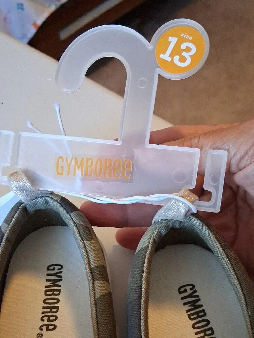 BACK TO 📚✏️Gymboree Green Camo Slip-On Sneakers with Yellow Smile Patch.